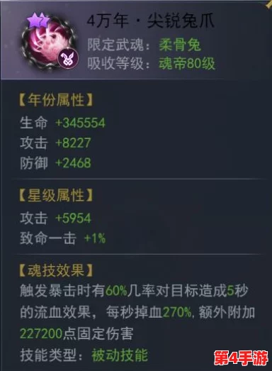 《斗罗大陆神界传说》手游：柔骨兔魂骨属性深度剖析与实战应用指南全览