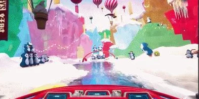两团雪球快速摇动，感受冬季运动的激情与乐趣，畅享冰雪世界的无限魅力