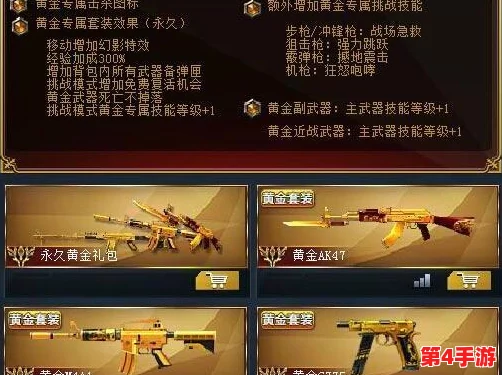 《生死狙击》黄金武器巅峰对决：揭秘哪一款性能卓越，主宰战场新纪元