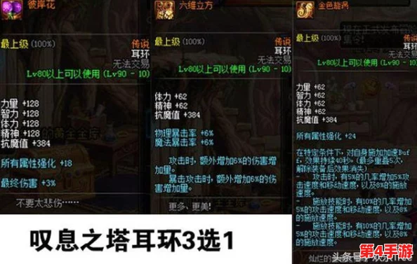 地下城与勇士（DNF）中，探索最优耳环选择：提升战力必备的高性价比选项