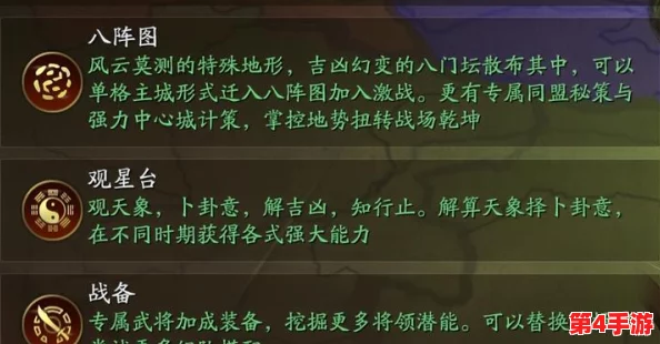 权谋智计尽在掌中：深度探索《三国》观星台系统，掐指一算天下风云变幻